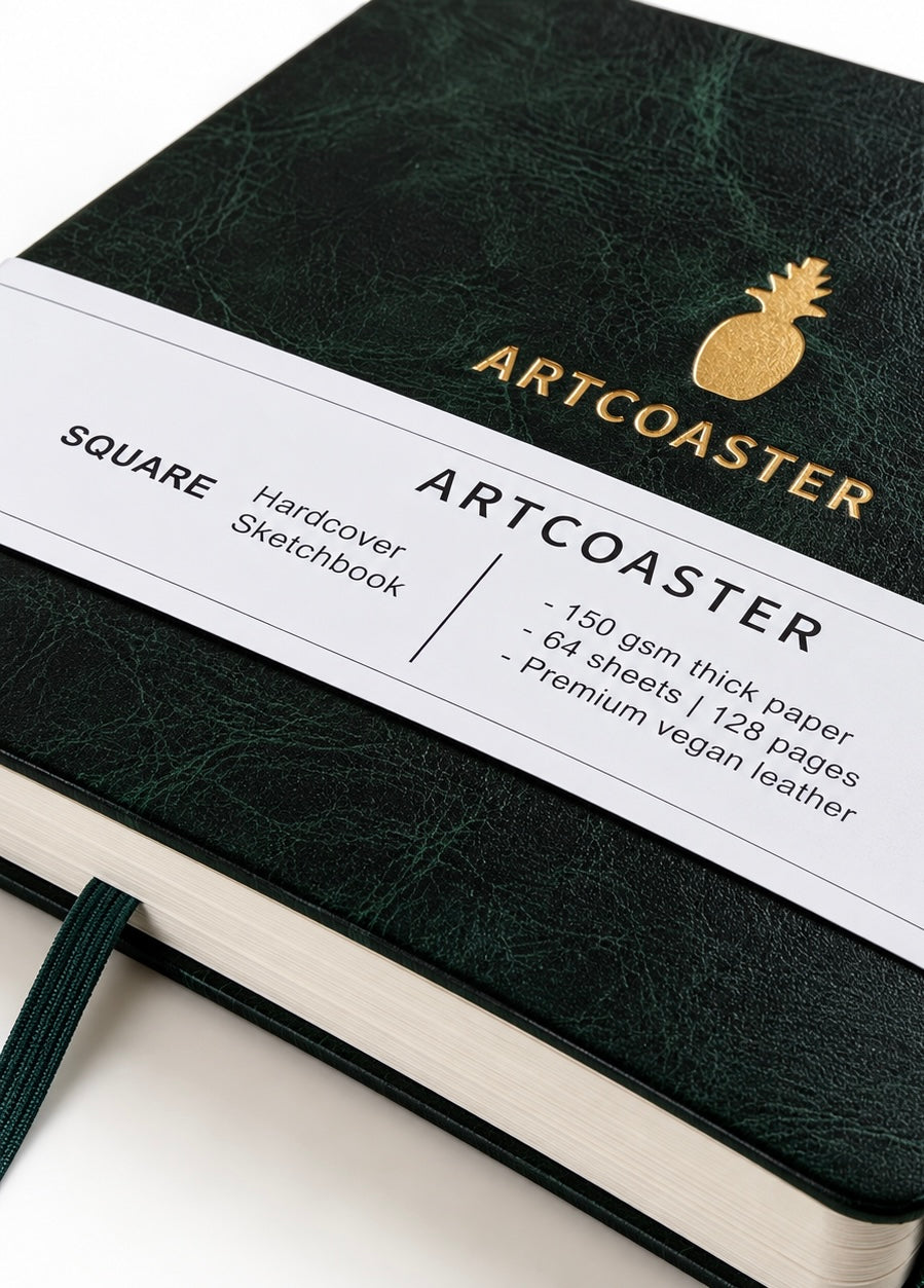 Artcoaster Marker Sketchbook + Alcohol Marker Gift Set Bundle